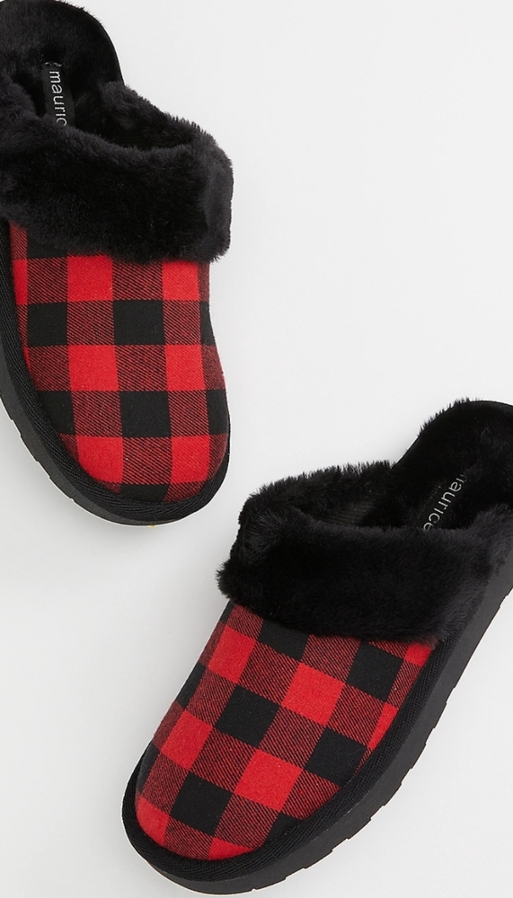 Ivy Buffalo Plaid Clog Slipper Size 10